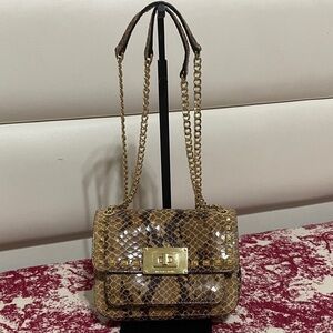 Michael Kors Snake Print Shoulder Bag